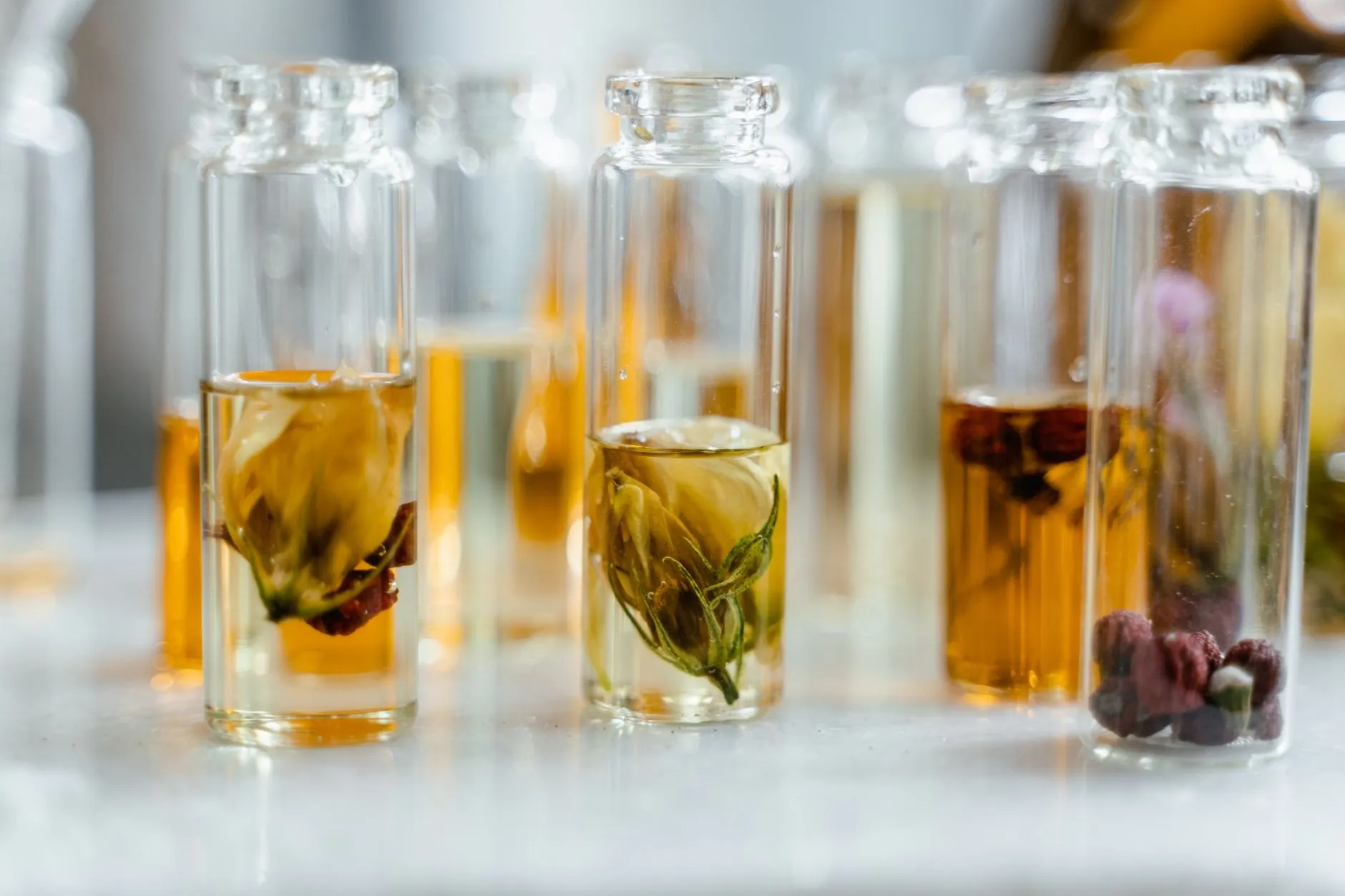 The concentrate matures for six weeks in amber glass before it meets any alcohol.